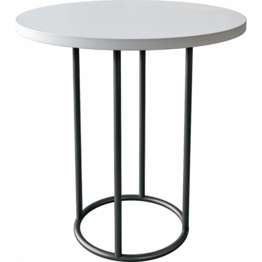 Придиванный стол Romario White белого цвета в аренду