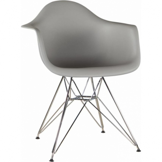 Стул Eames DAR Grey серого цвета в аренду