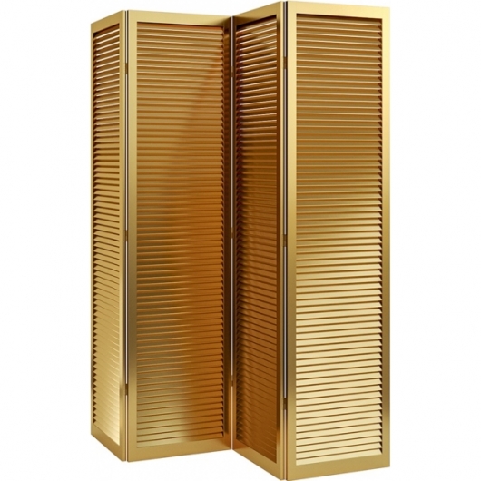 Ширма Fold Gold золотого цвета в аренду