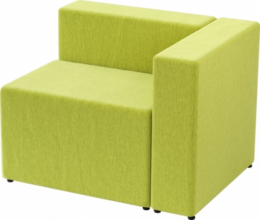 Угловая секция (правая) Block Lime зеленого цвета в аренду