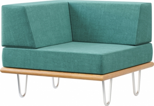 Угловая секция California Mint мятного цвета в аренду