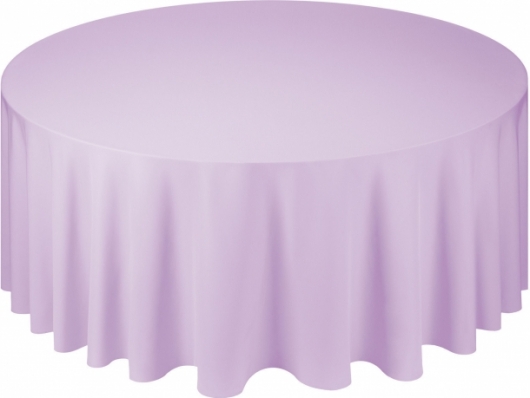 Скатерть круглая Pantone 257 U лавандового цвета в аренду