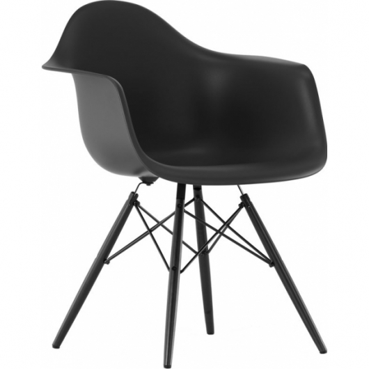Стул Eames Basic Dark черного цвета в аренду