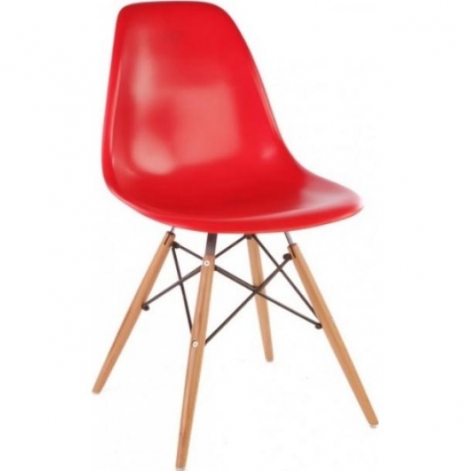 Стул Eames Style Red красного цвета в аренду