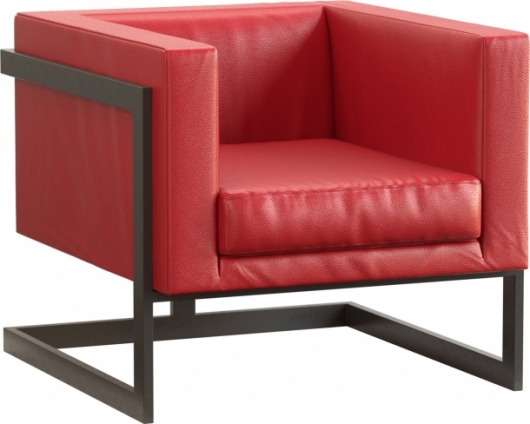 Кресло Andrian Black & Red красного цвета в аренду