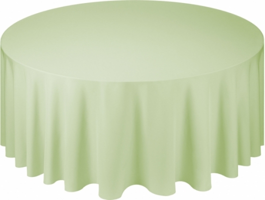 Скатерть круглая Pantone 2300 U салатового цвета в аренду