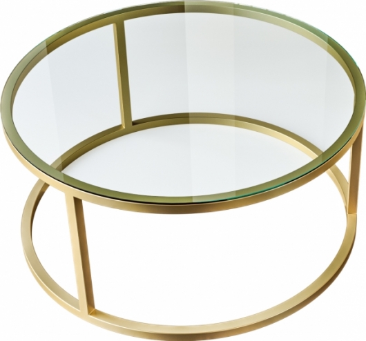 Журнальный стол Ring Gold золотого цвета в аренду
