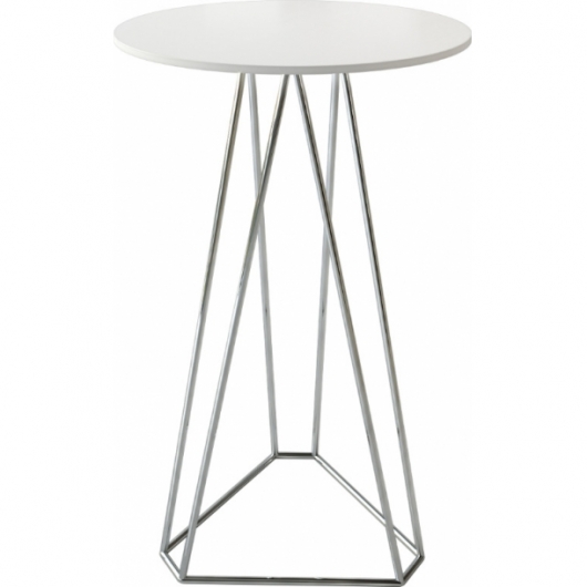 Фуршетный стол Rinfresco White Chrome белого цвета в аренду