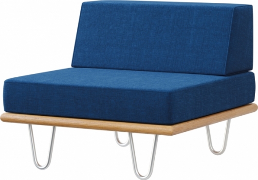 Модульная секция California Blue синего цвета в аренду