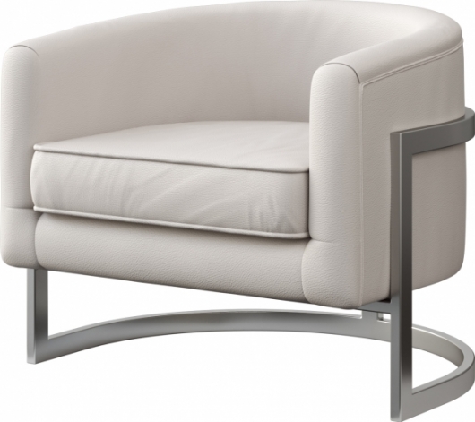 Кресло Alice Silver White белого цвета в аренду