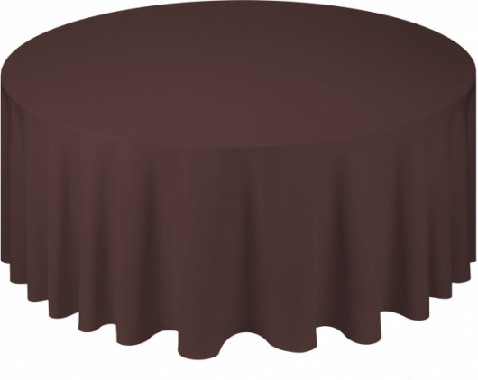 Скатерть круглая Pantone 7631 U шоколадного цвета в аренду