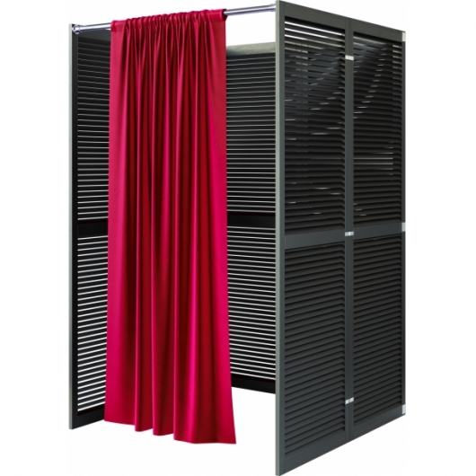Примерочная кабина Black черного цвета в аренду
