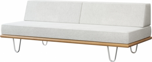 Трехместный диван California White белого цвета в аренду