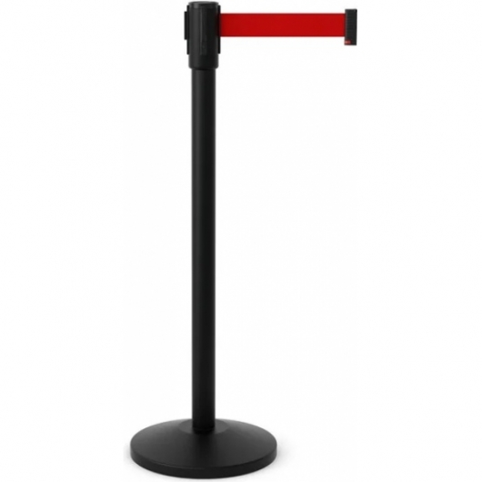Столбик оградительный Barrier Black & Red черного цвета в аренду