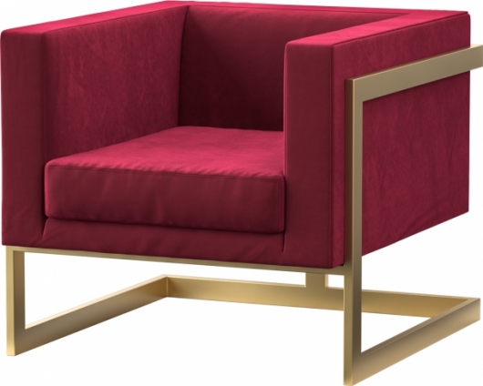 Кресло Andrian Gold Wine в аренду