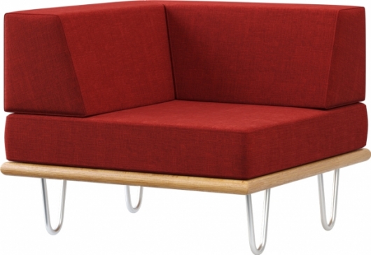 Угловая секция California Red красного цвета в аренду