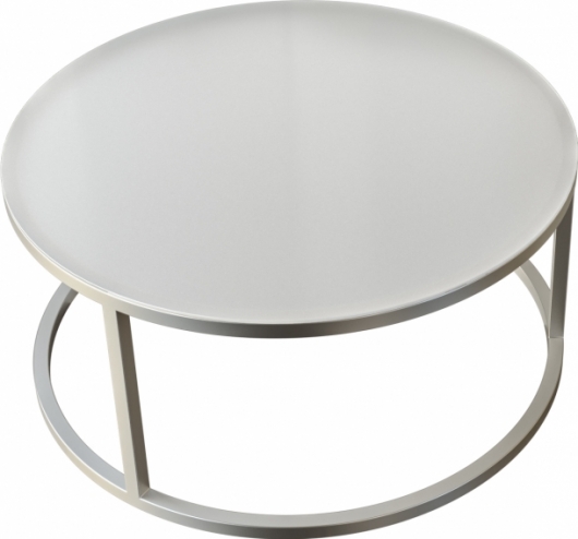 Журнальный стол Ring Silver & White в аренду