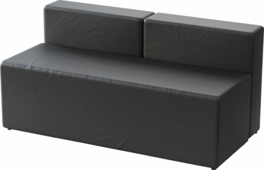 Диван Block Black черного цвета в аренду