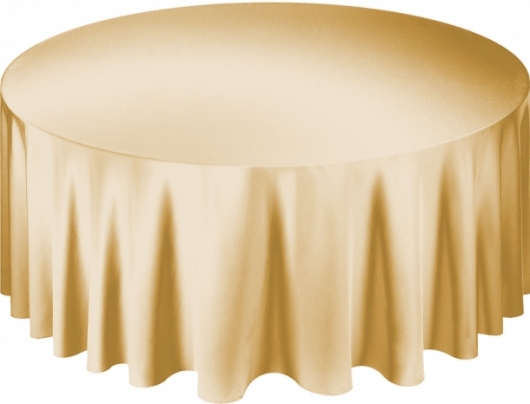 Скатерть круглая Gold золотого цвета в аренду