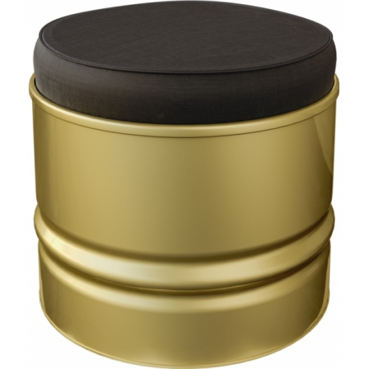 Пуф Barrel Gold золотого цвета в аренду