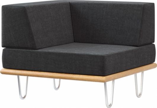 Угловая секция California Black черного цвета в аренду