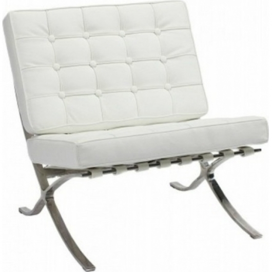 Кресло Barcelona White белого цвета в аренду