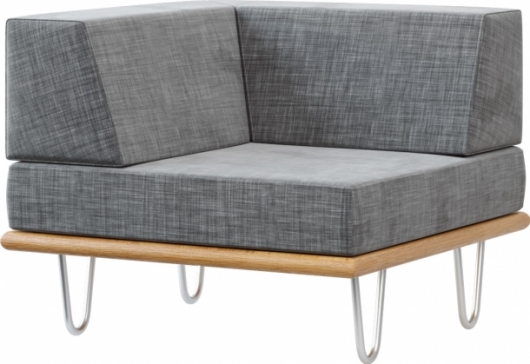 Угловая секция California Gray серого цвета в аренду