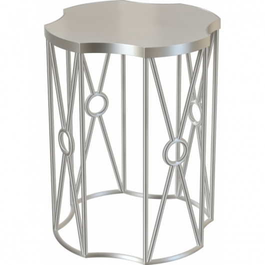 Журнальный стол Sun 55 Silver White серебристого цвета в аренду