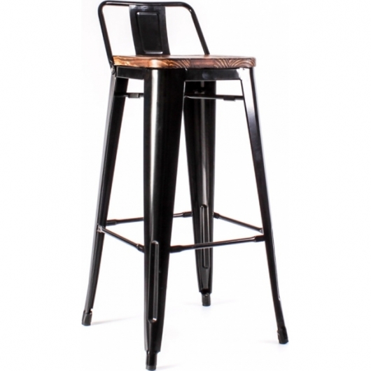 Барный стул Tolix Black черного цвета в аренду