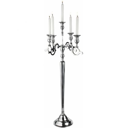 Канделябр Silver серебристого цвета в аренду