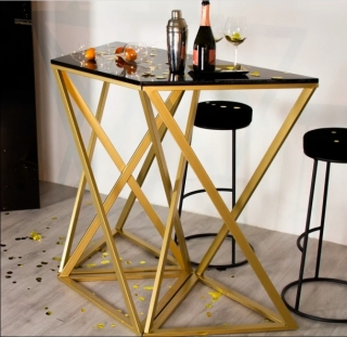 Консоль Set 3 Gold Black золотого цвета в аренду