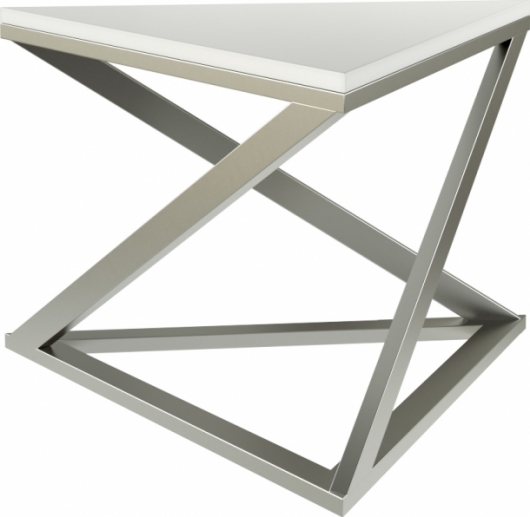 Журнальный стол Triangle Silver White в аренду