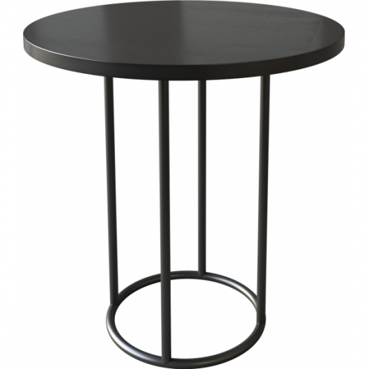 Придиванный стол Romario Black черного цвета в аренду