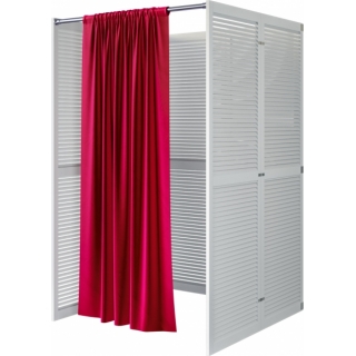 Примерочная кабина White белого цвета в аренду