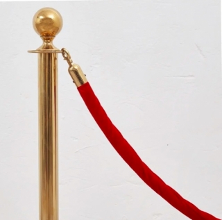 Столбик оградительный Guard золотого цвета в аренду