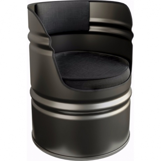 Кресло Barrel Black черного цвета в аренду