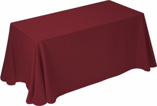 Скатерть прямоугольная Pantone 208 U бордового цвета в аренду