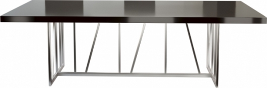 Банкетный стол Slash Black & Silver в аренду