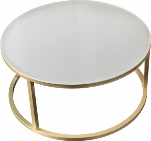 Журнальный стол Ring Gold & White в аренду