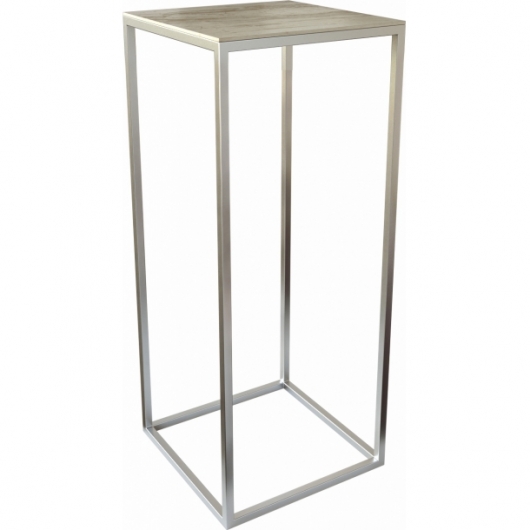 Фуршетный стол SM серебристого цвета в аренду