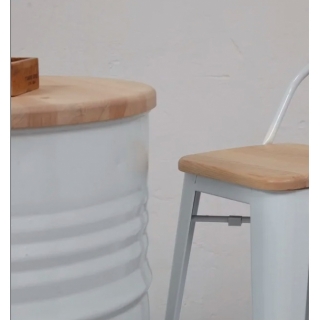 Фуршетный стол Barrel White в аренду