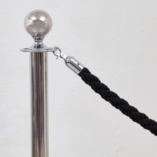 Столбик оградительный Guard Chrome серебристого цвета в аренду