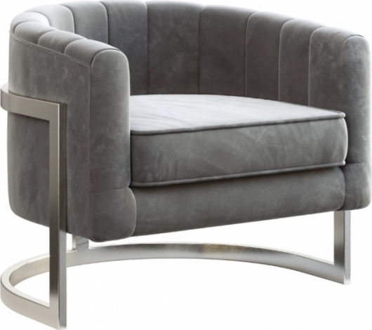 Кресло Alice Grey серого цвета в аренду