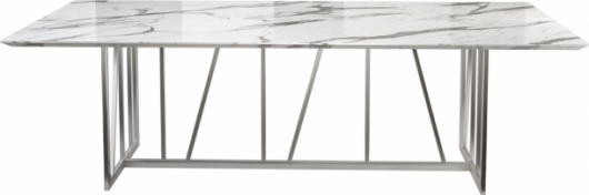 Стол Slash Silver White мрамор в аренду
