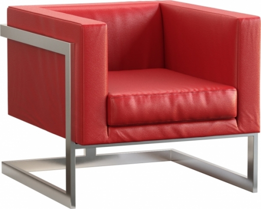 Кресло Andrian Silver Red красного цвета в аренду