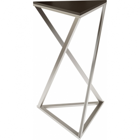 Фуршетный стол Triangle Silver Black серебристого цвета в аренду