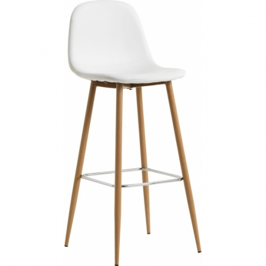 Барный стул Johnson White белого цвета в аренду