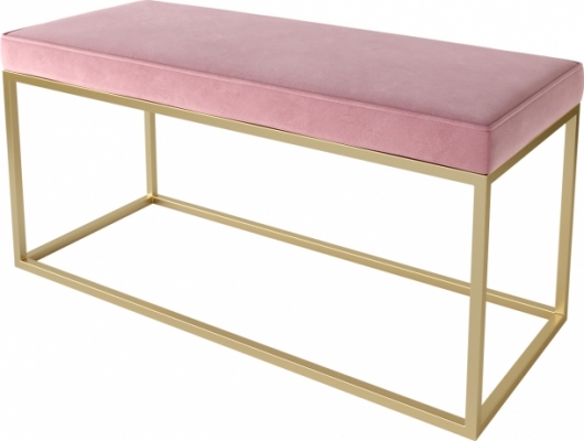 Банкетка Gold Rose розового цвета в аренду