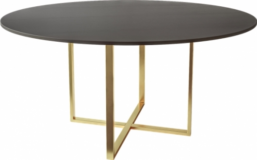 Банкетный стол Homer 150 Black & Gold черного цвета в аренду