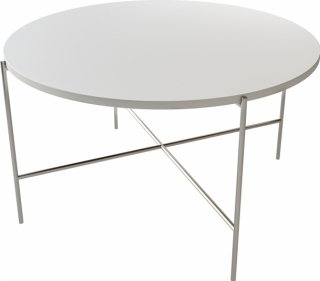 Round Silver White